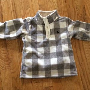 2T flannel sweat shirt-NWOT